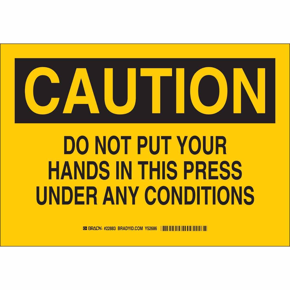 Brady® 22883 Accident Prevention Signs
