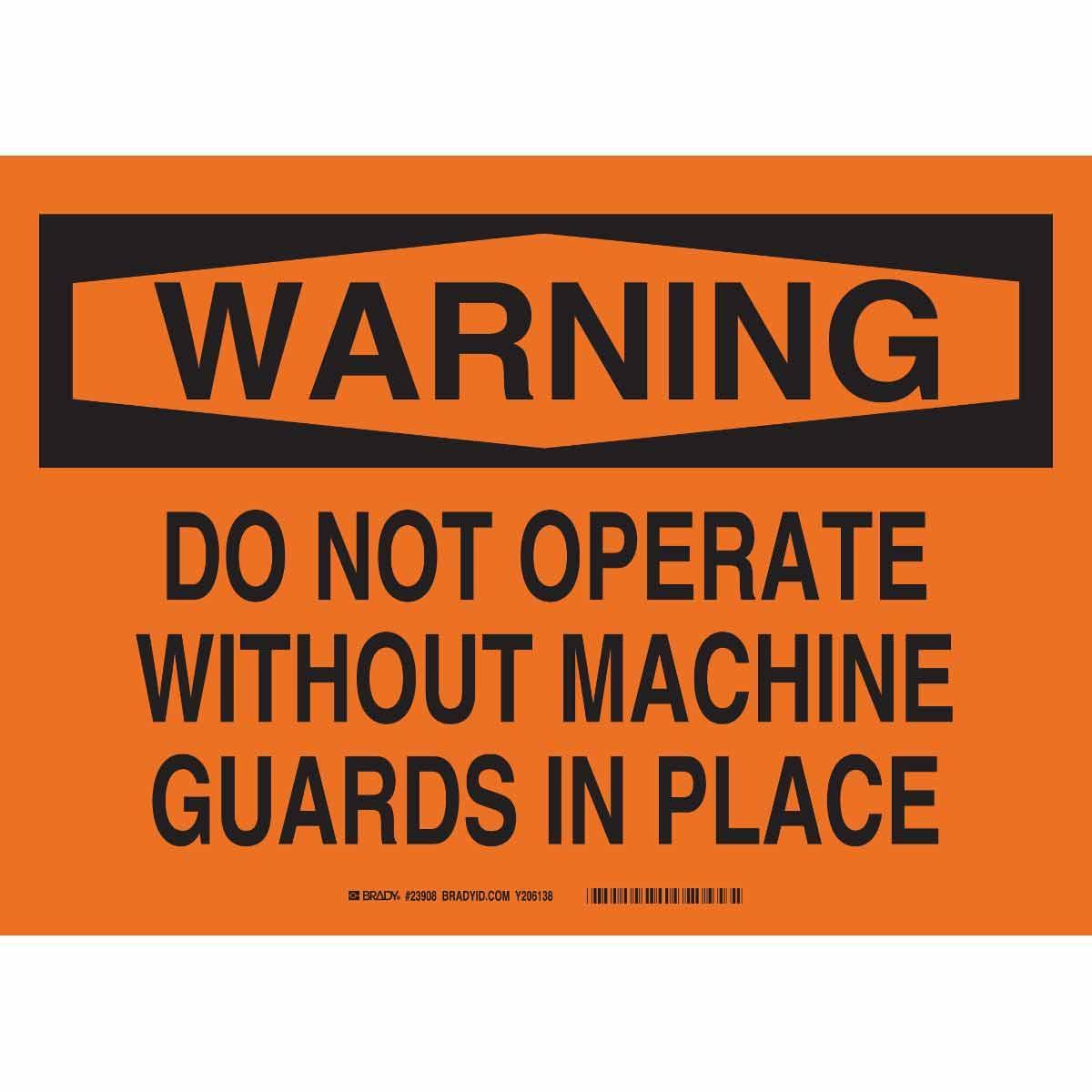 Brady® 23908 Accident Prevention Signs