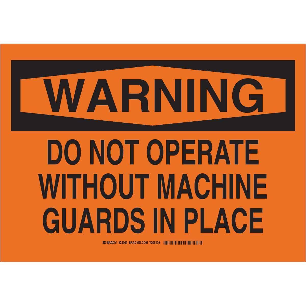 Brady® 23909 Accident Prevention Signs