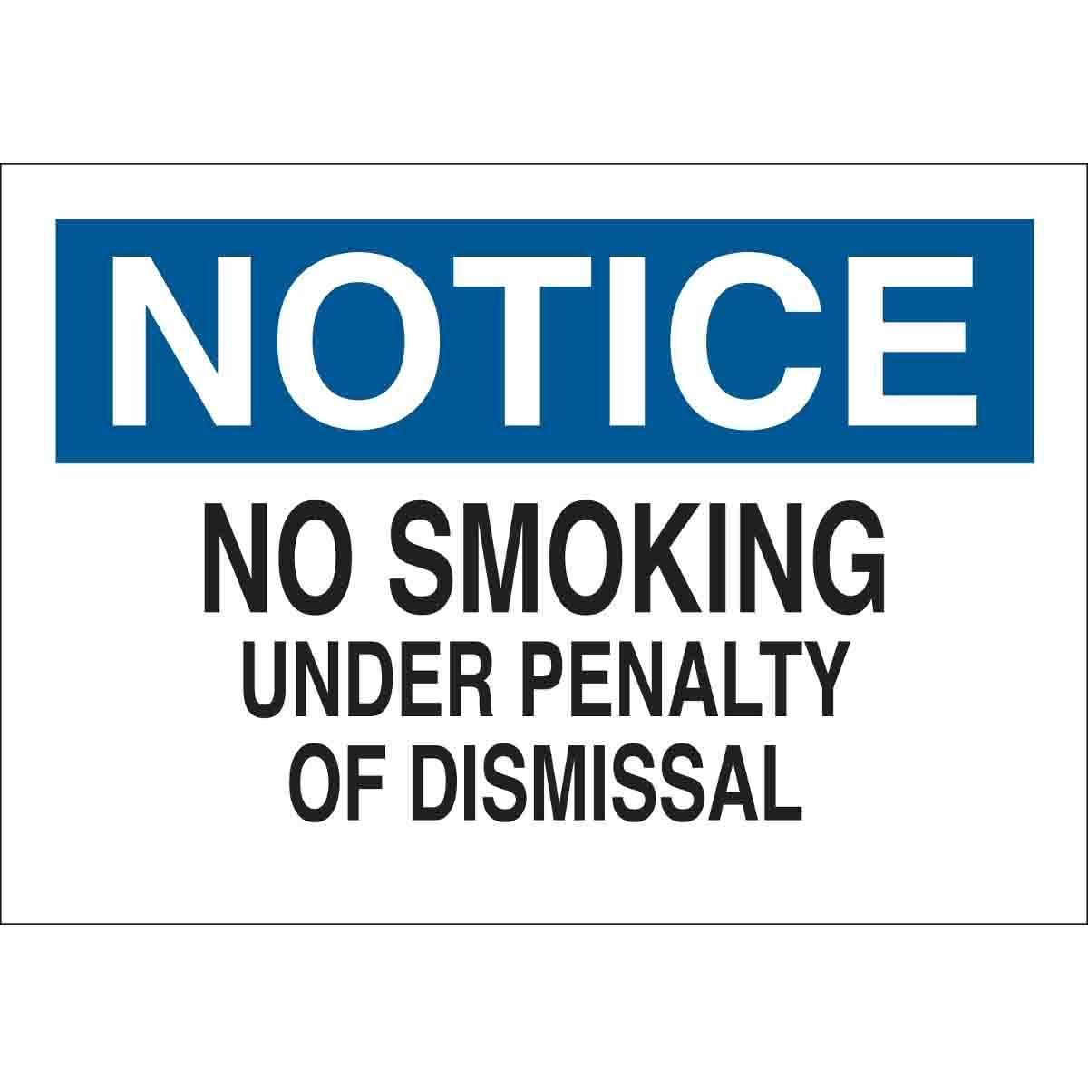 Brady® 42667 No Smoking & Restricted Activity Signs