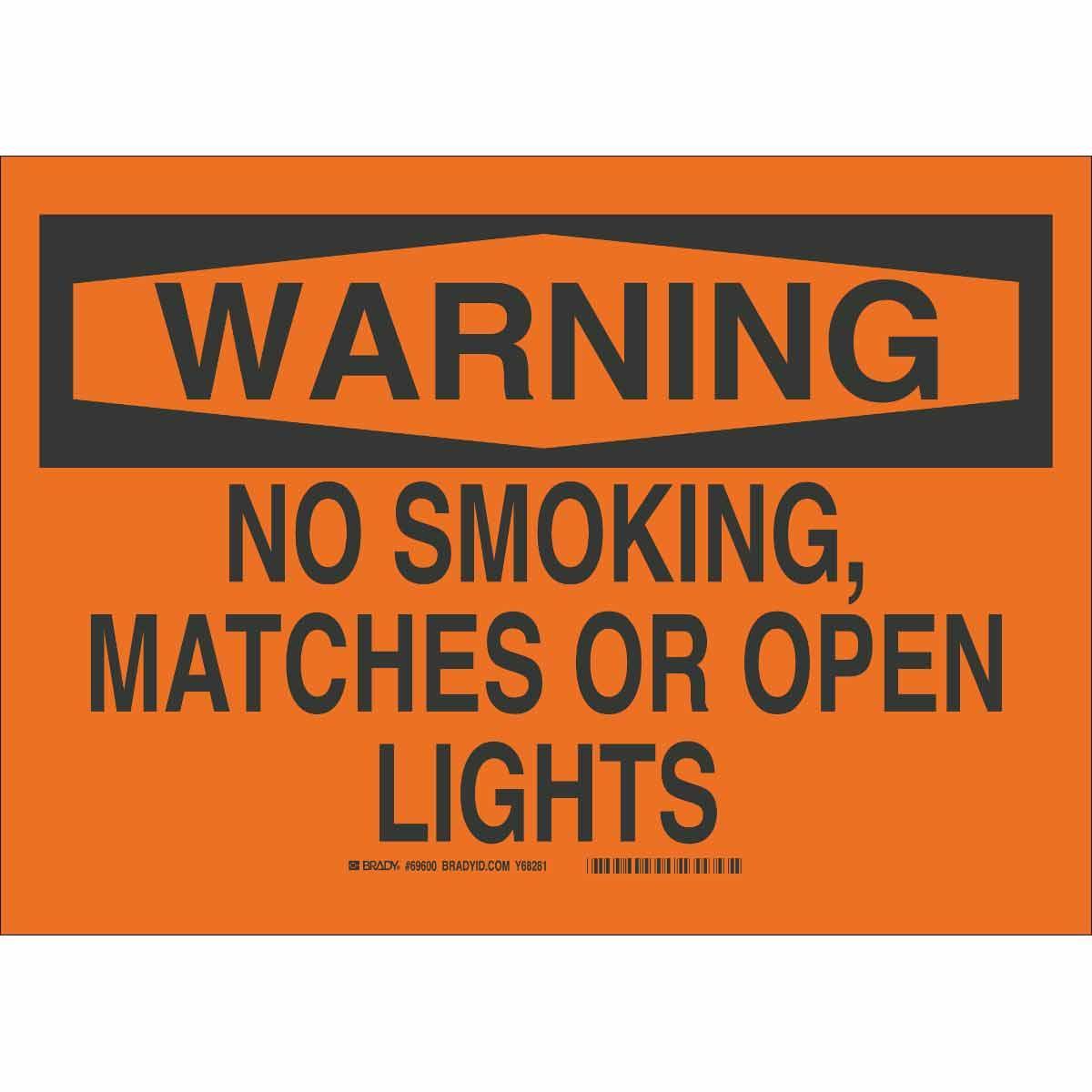 Brady® 88405 No Smoking & Restricted Activity Signs