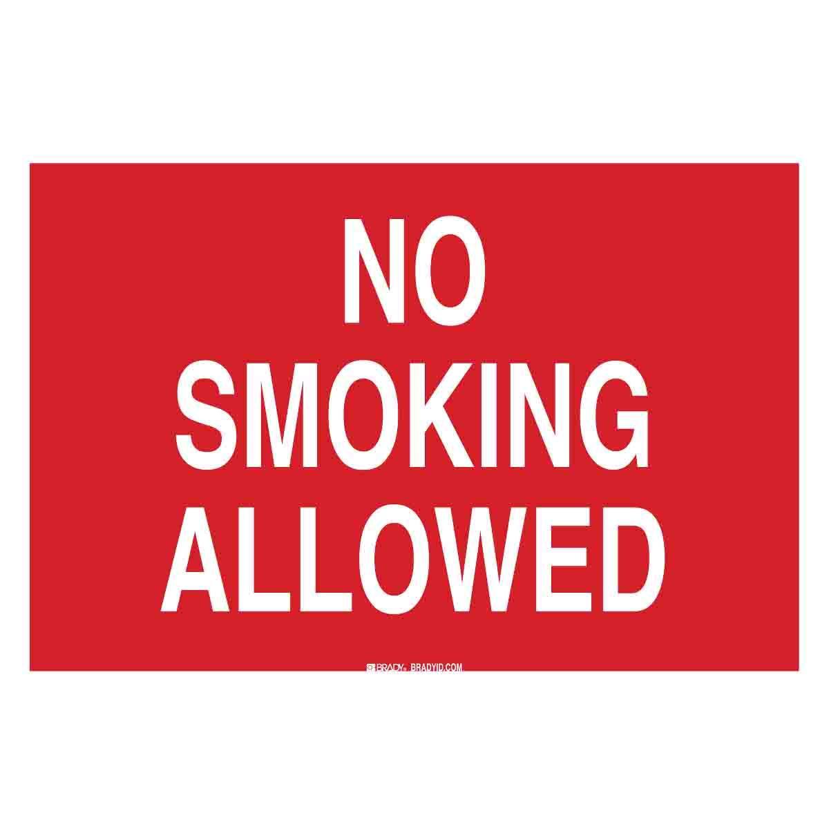 Brady® 25121 No Smoking & Restricted Activity Signs