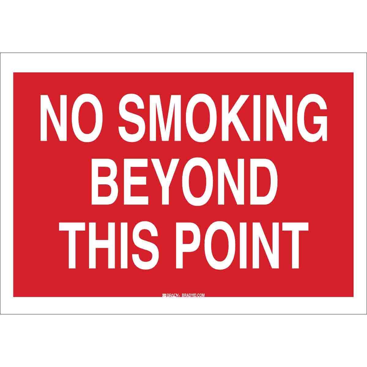 Brady® 25124 No Smoking & Restricted Activity Signs
