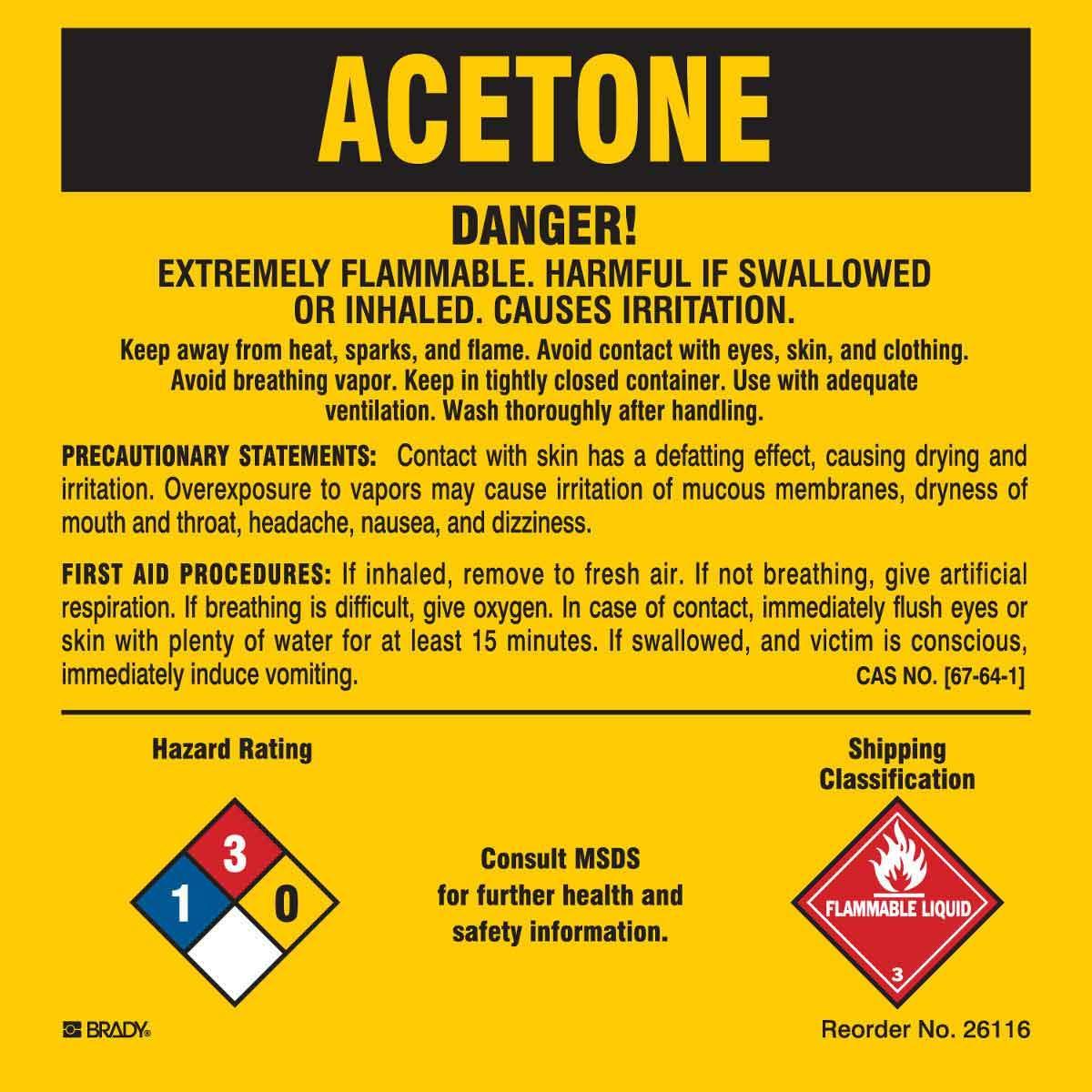 Brady® 26116LS Safety & Facility Labels