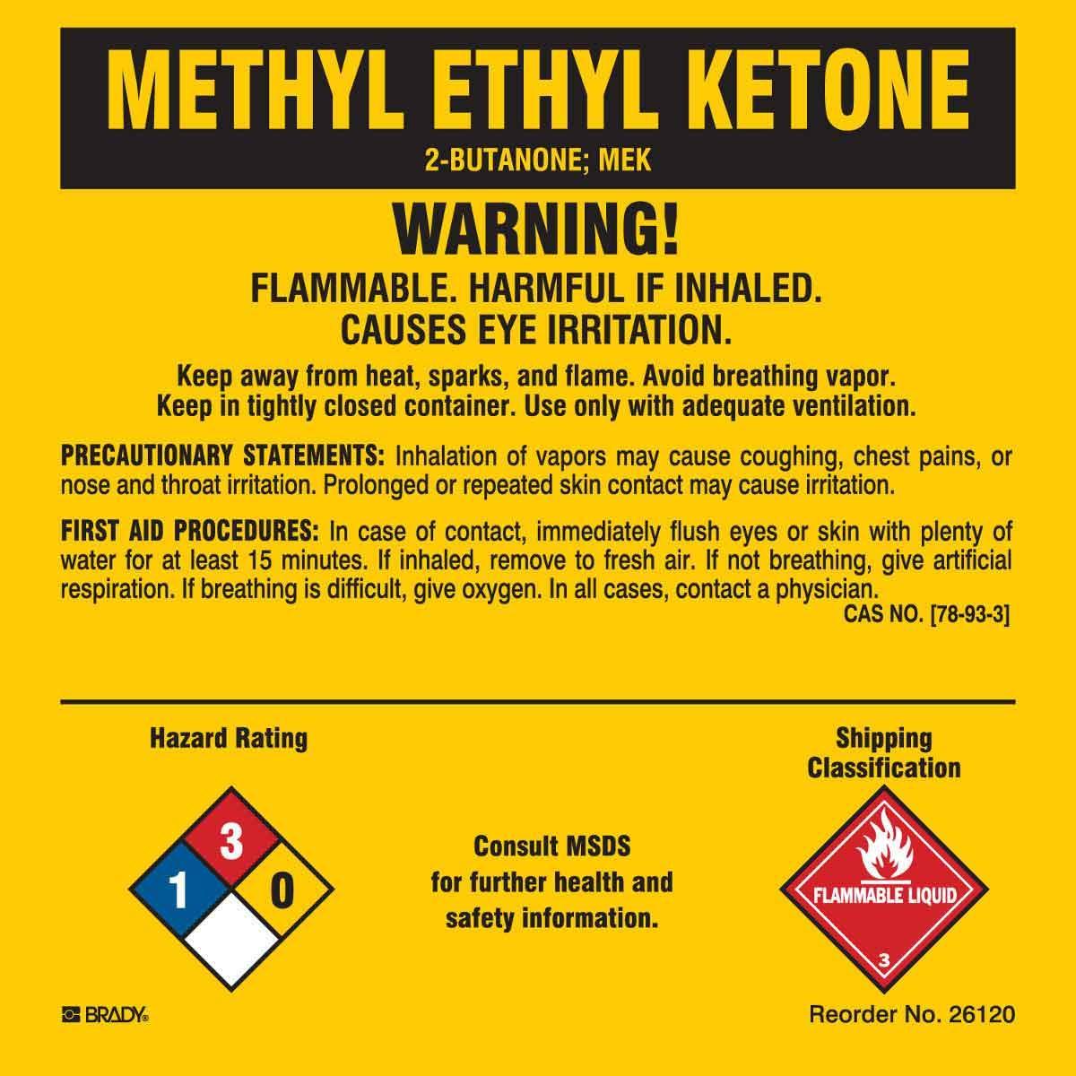 Brady® 26120LS Safety & Facility Labels