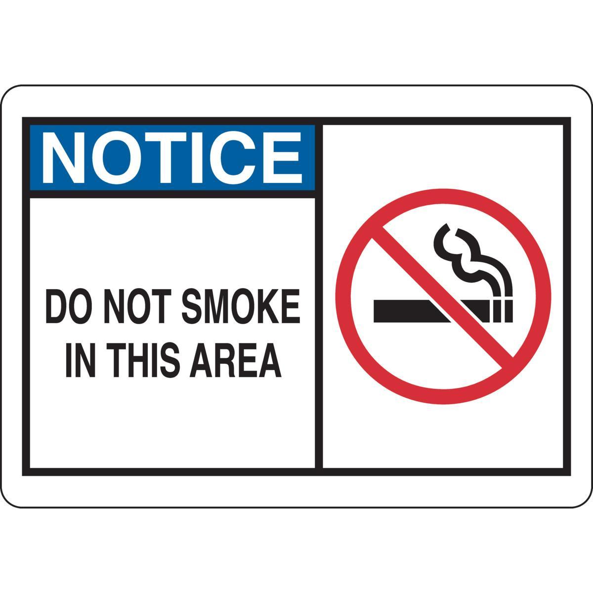 Brady® 26586 No Smoking & Restricted Activity Signs