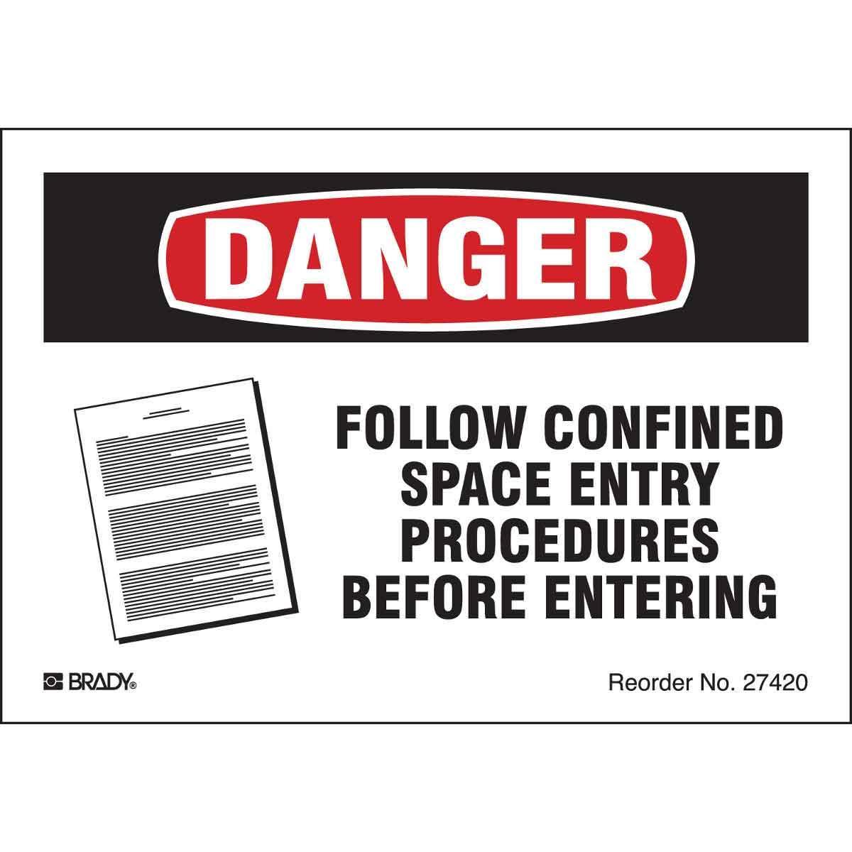 Brady® 27420LS Safety & Facility Labels