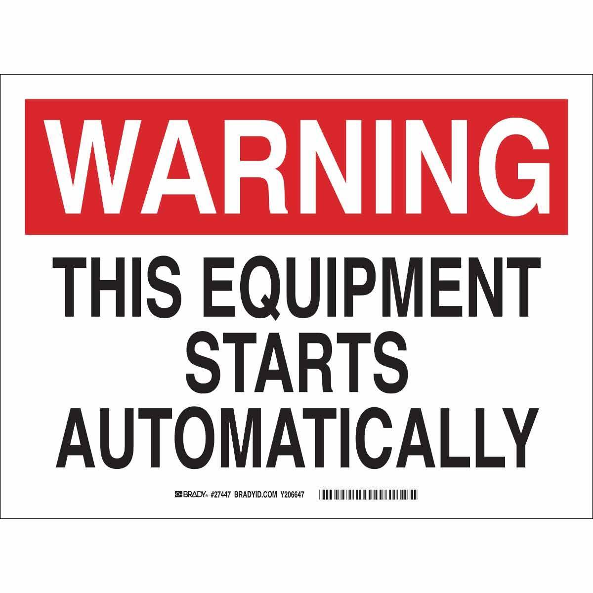 Brady® 27449 Accident Prevention Signs