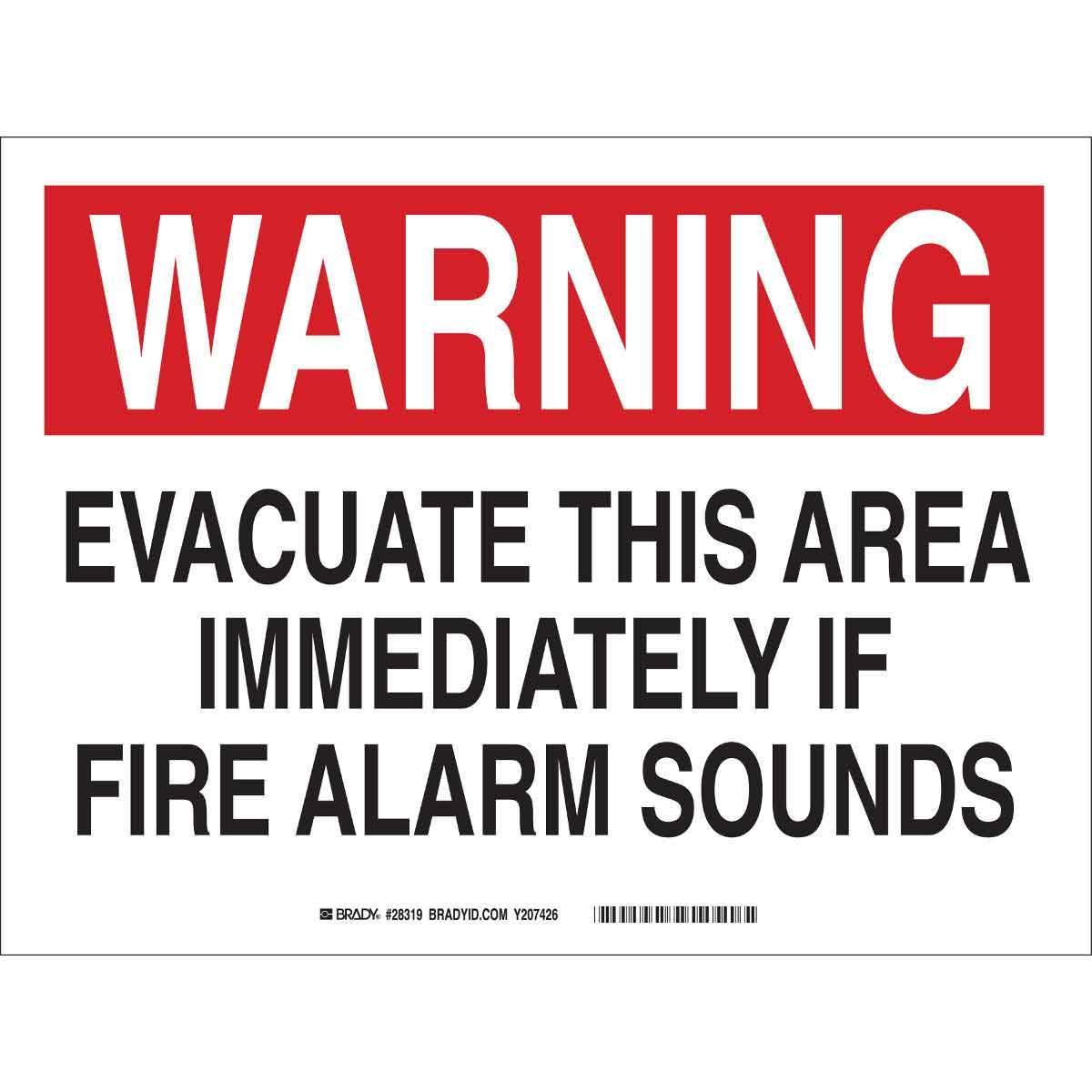 Brady® 28319 Fire, Emergency, Exit & First Aid Signs