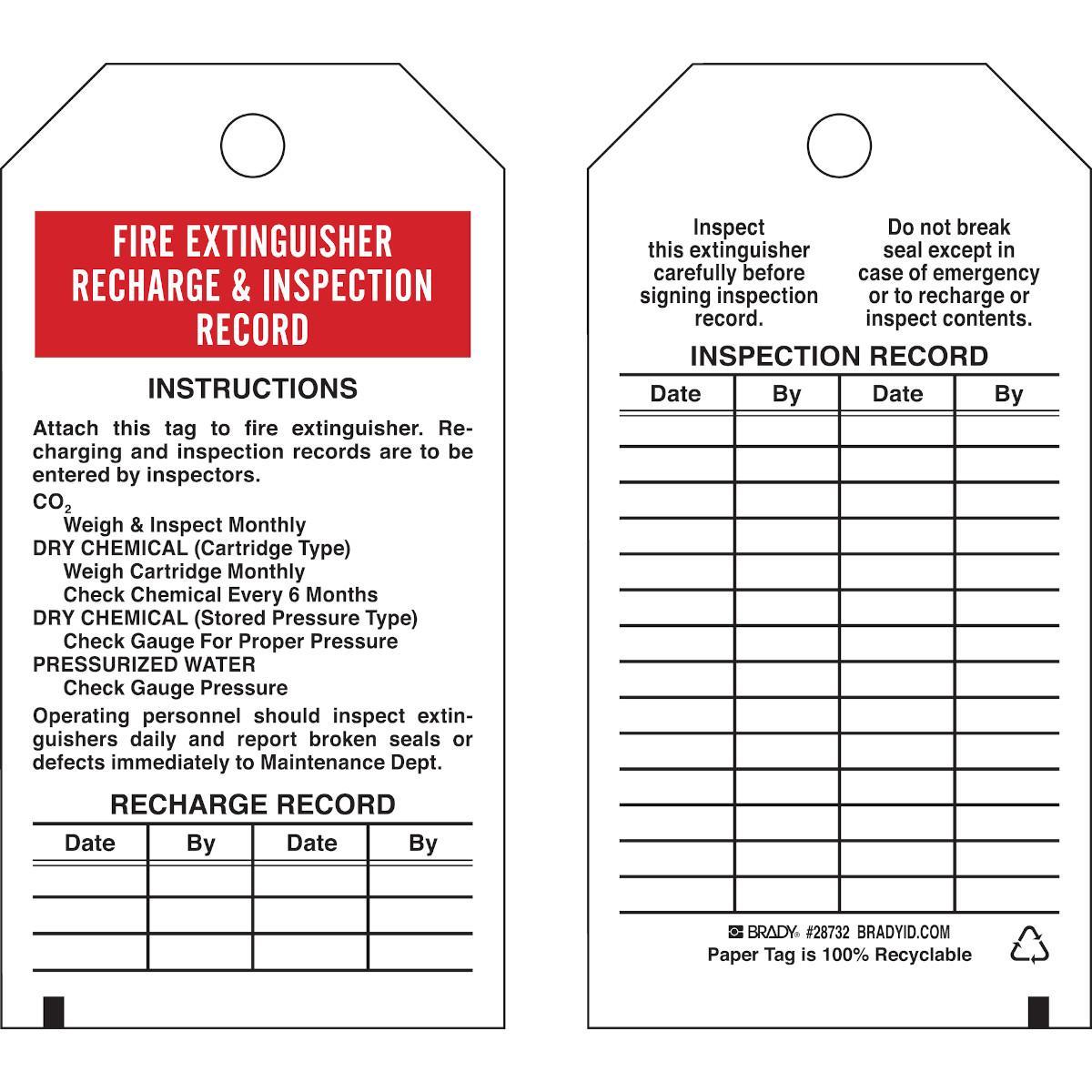 Brady® 28732 Safety & Facility Tags