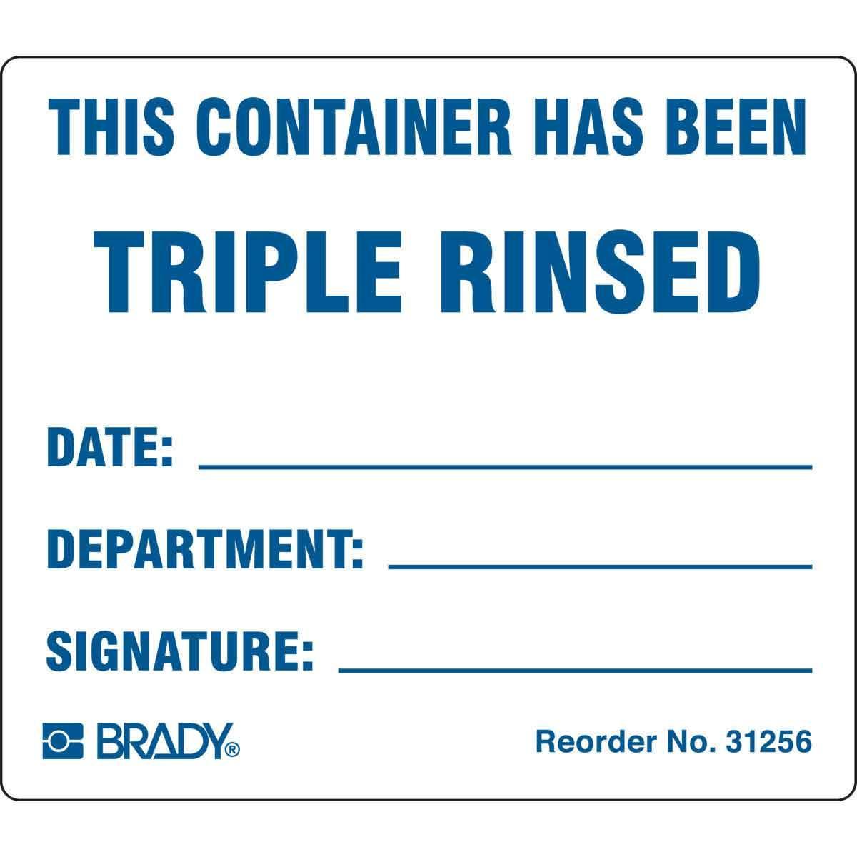 Brady® 31256LS Safety & Facility Labels
