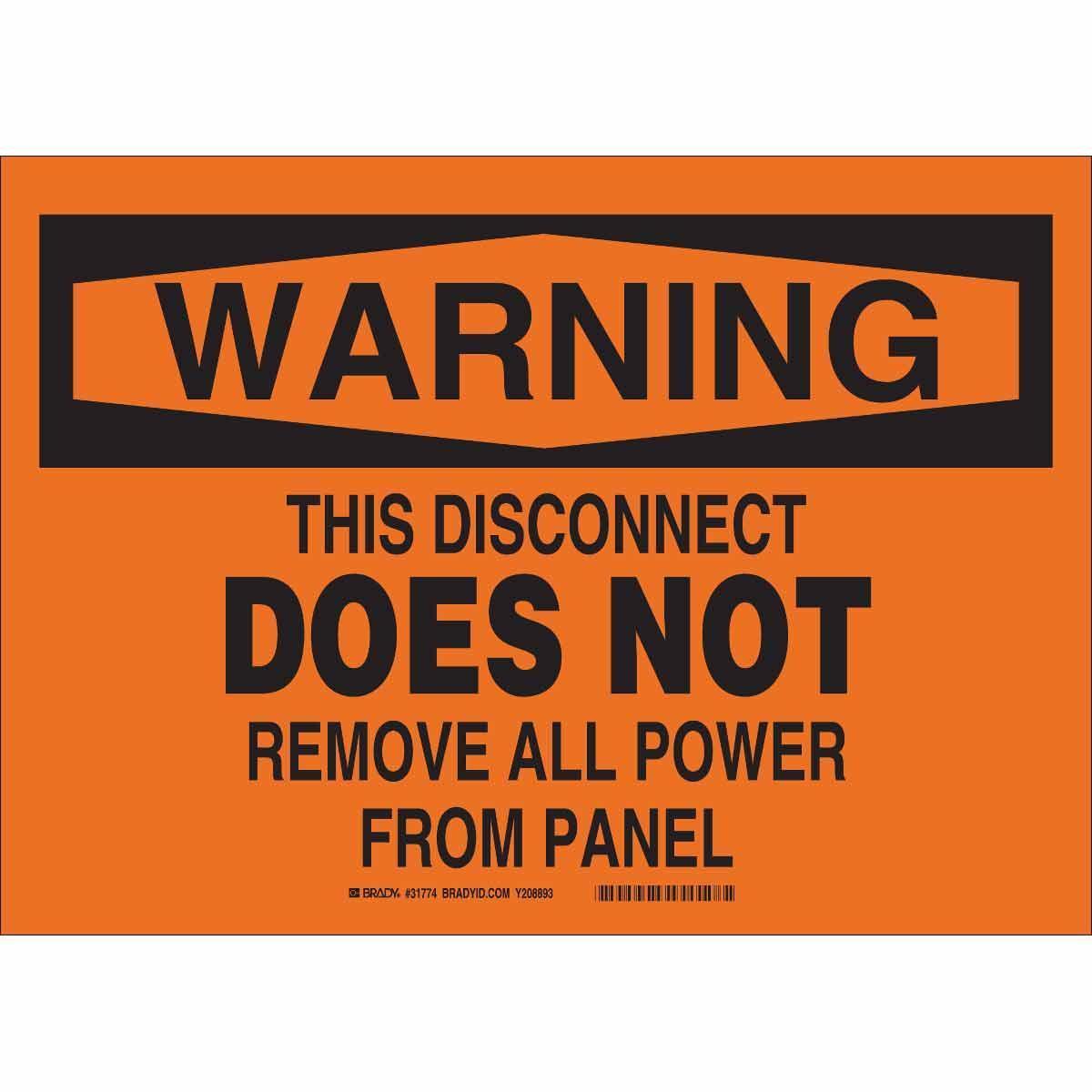 Brady® 31774 Accident Prevention Signs