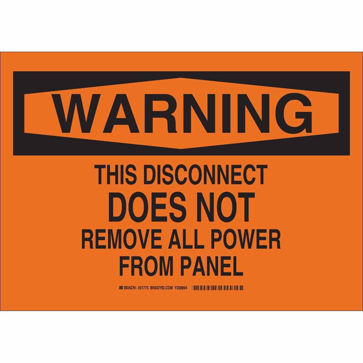 Brady® 31775 Accident Prevention Signs