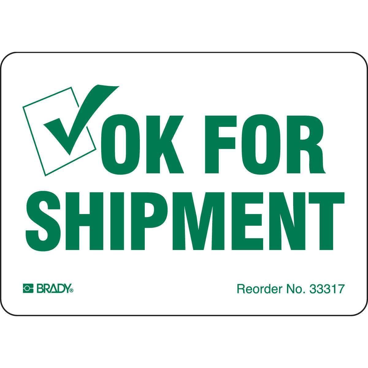 Brady® 33317LS Safety & Facility Labels