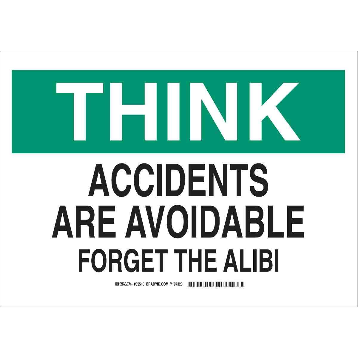 Brady® 35510 Accident Prevention Signs