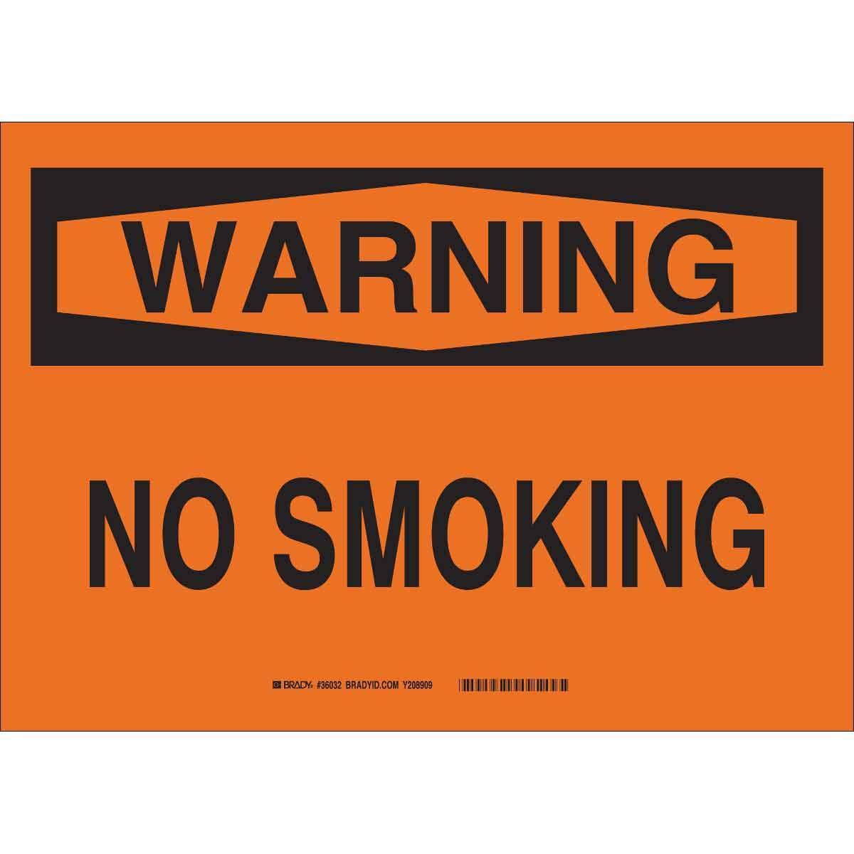 Brady® 36032 No Smoking & Restricted Activity Signs