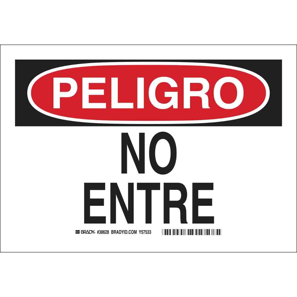Brady® 37603 Access & Security Signs