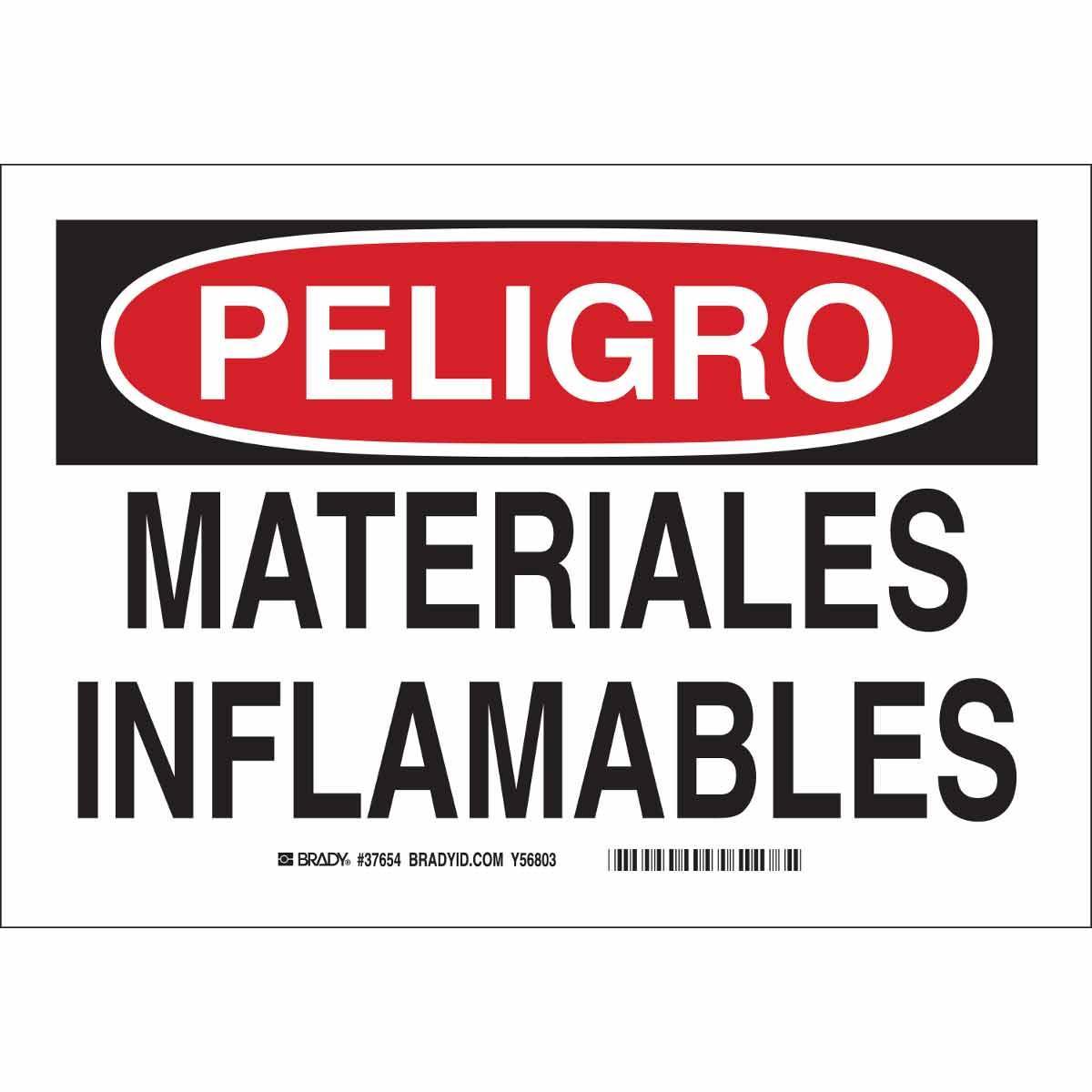 Brady® 37654 Chemical & Hazardous Material Signs