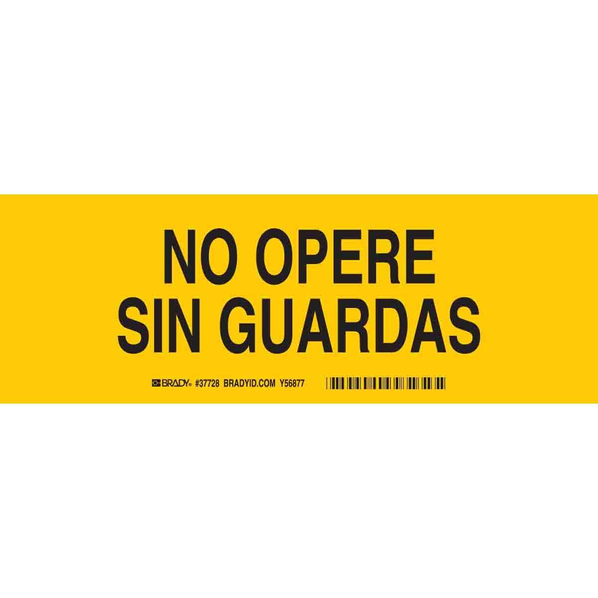 Brady® 37728 Accident Prevention Signs