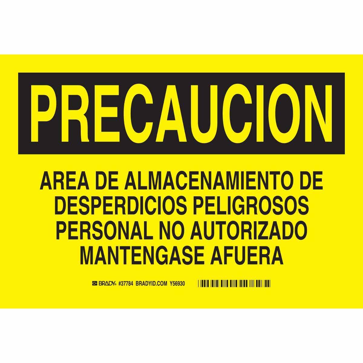 Brady® 37784 Chemical & Hazardous Material Signs