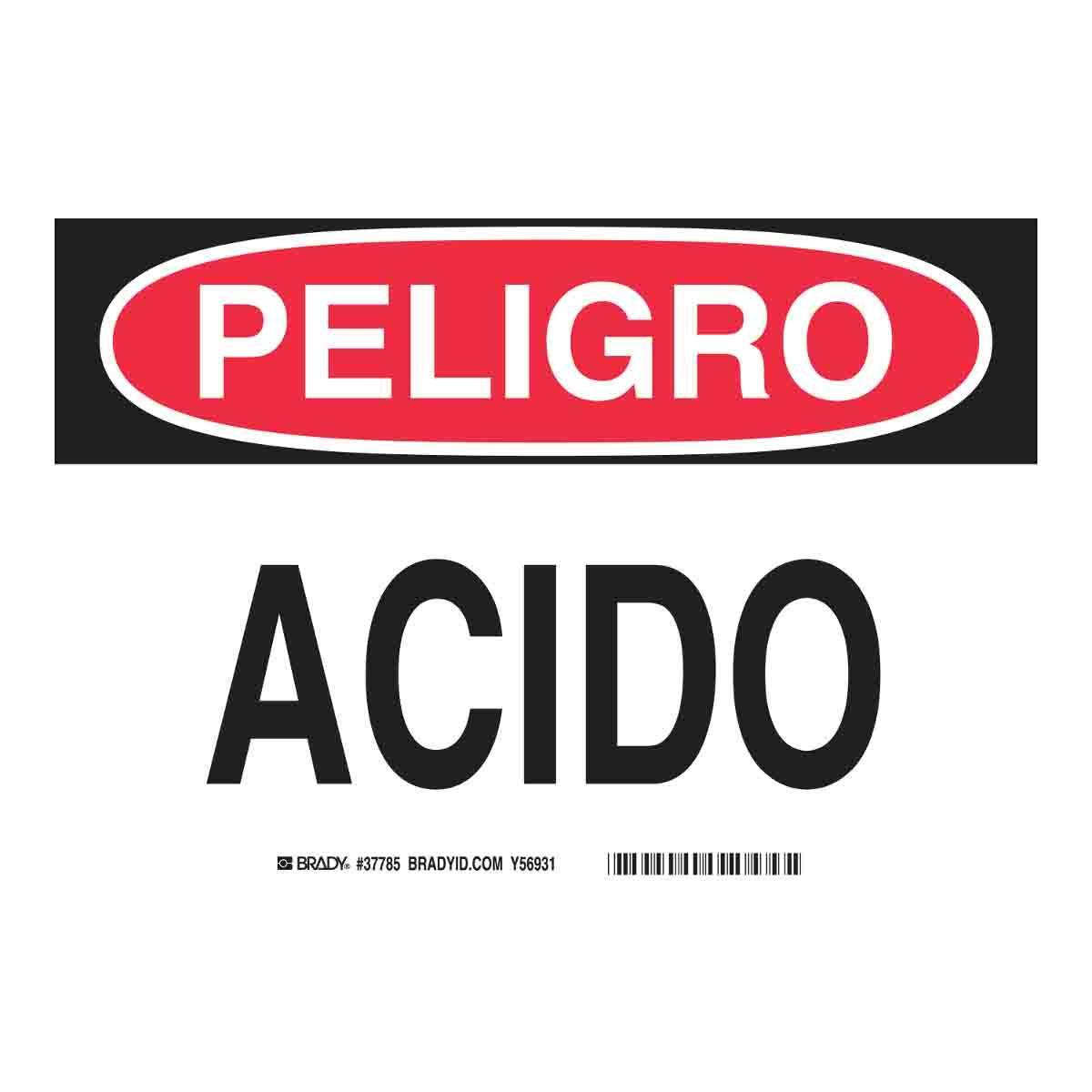 Brady® 37785 Chemical & Hazardous Material Signs