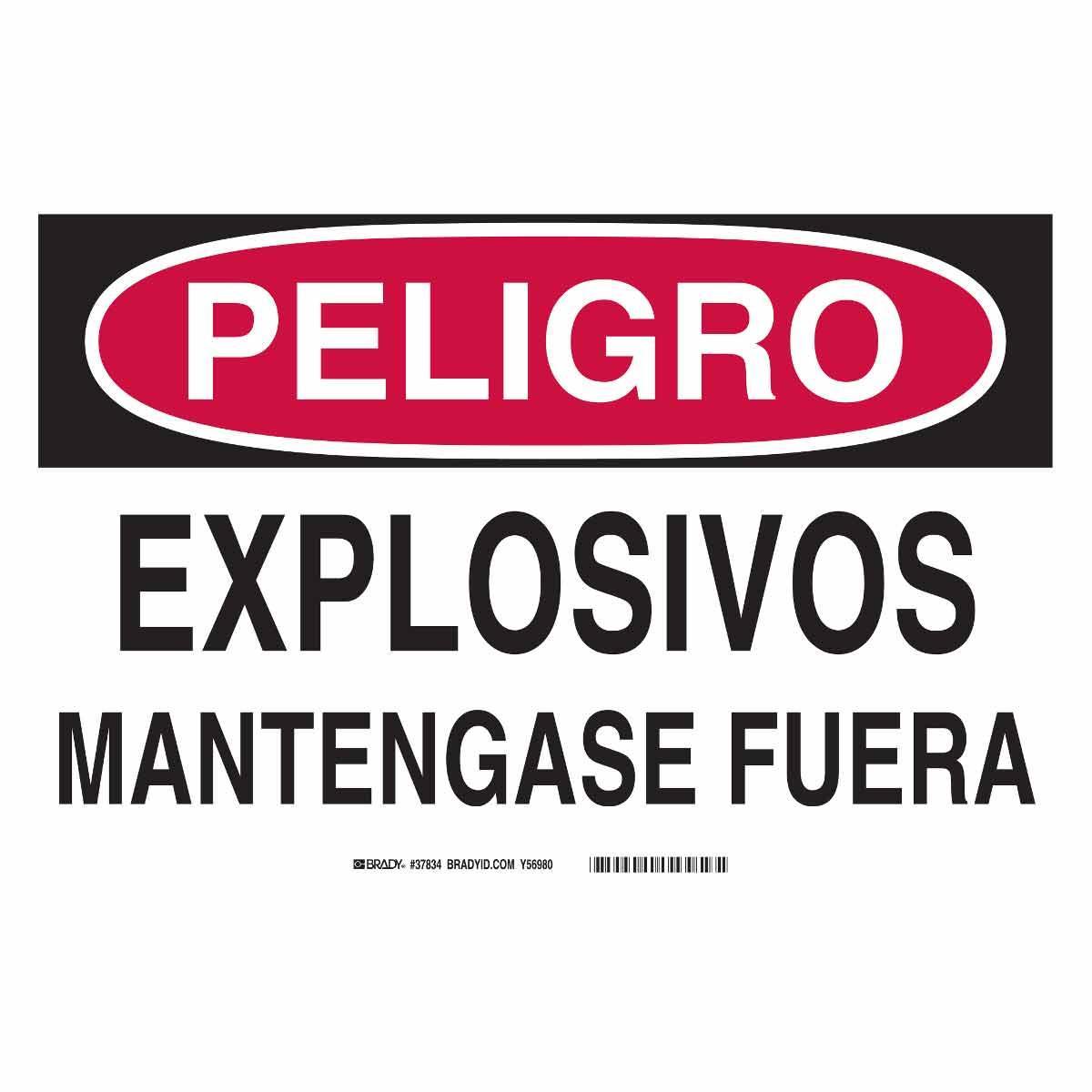 Brady® 37834 Chemical & Hazardous Material Signs