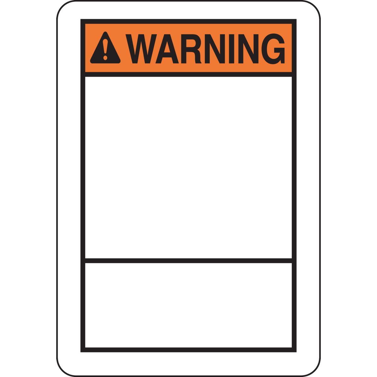 Brady® 37958 Blank Signs & Preprinted Headers