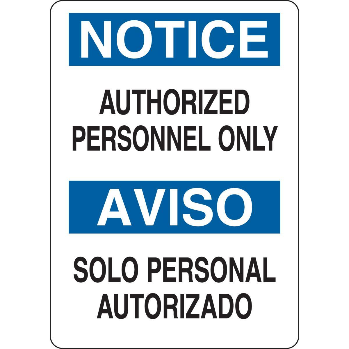 Brady® 38612 Access & Security Signs