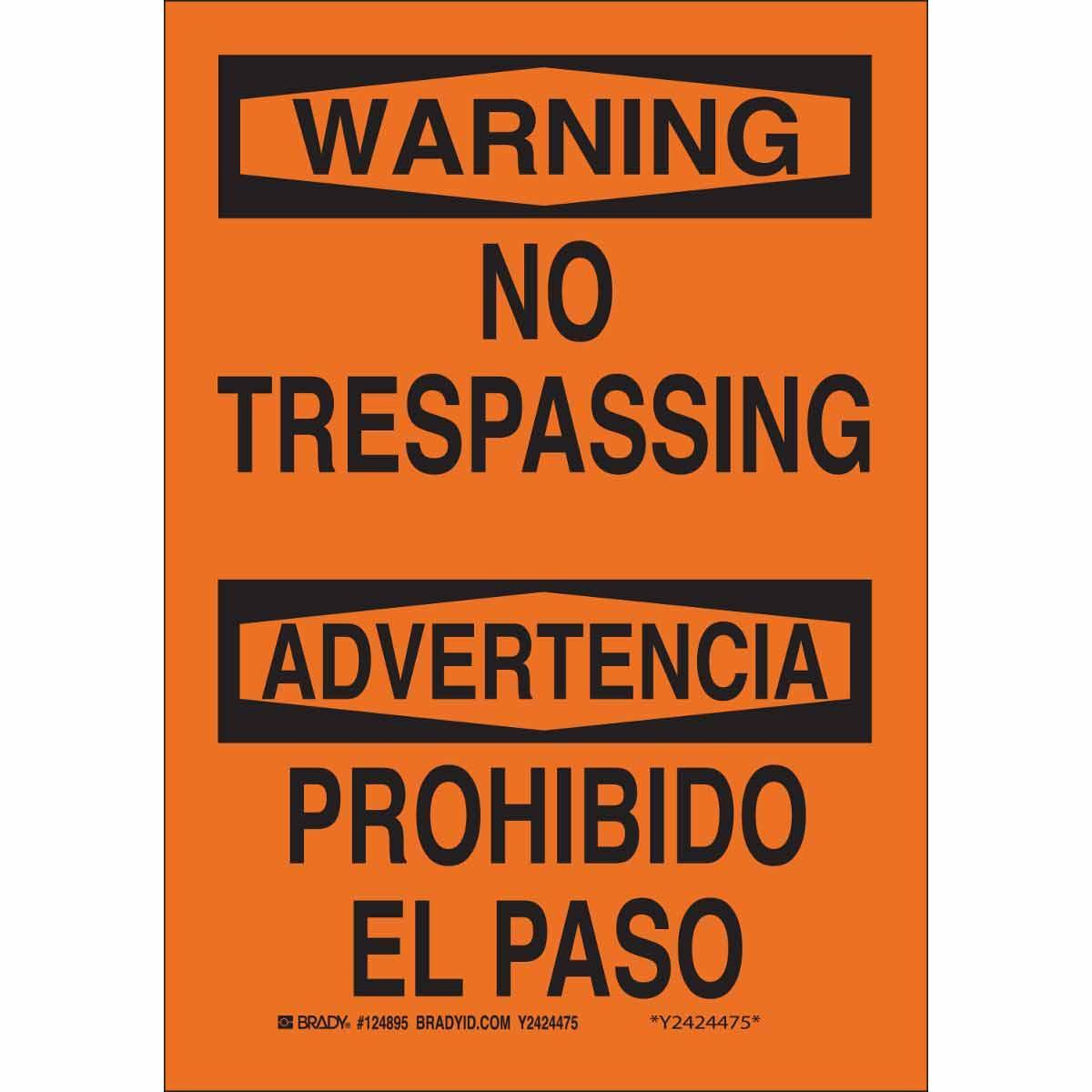 Brady® 38117 Access & Security Signs