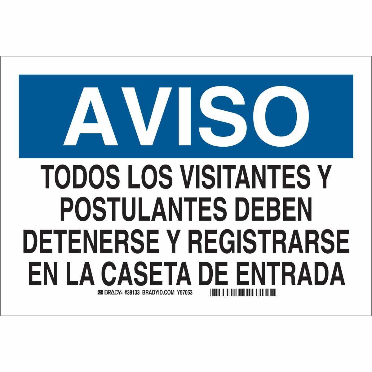 Brady® 38133 Access & Security Signs