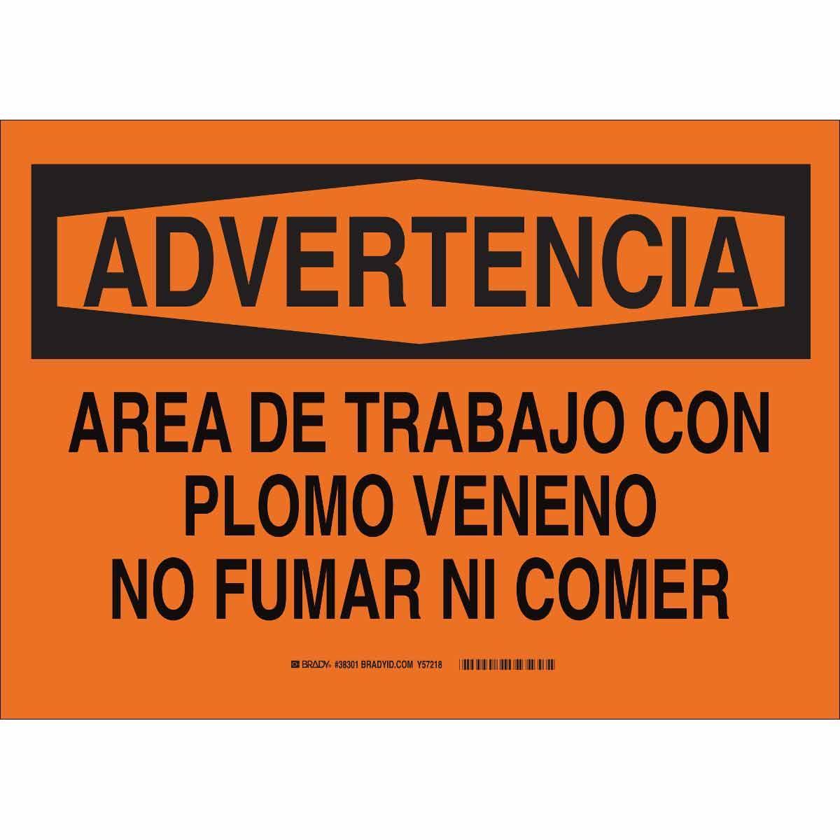 Brady® 38301 No Smoking & Restricted Activity Signs