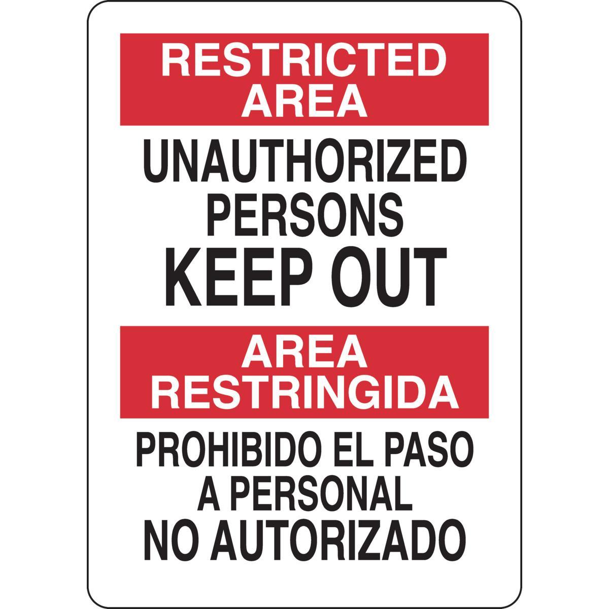 Brady® 38616 Access & Security Signs