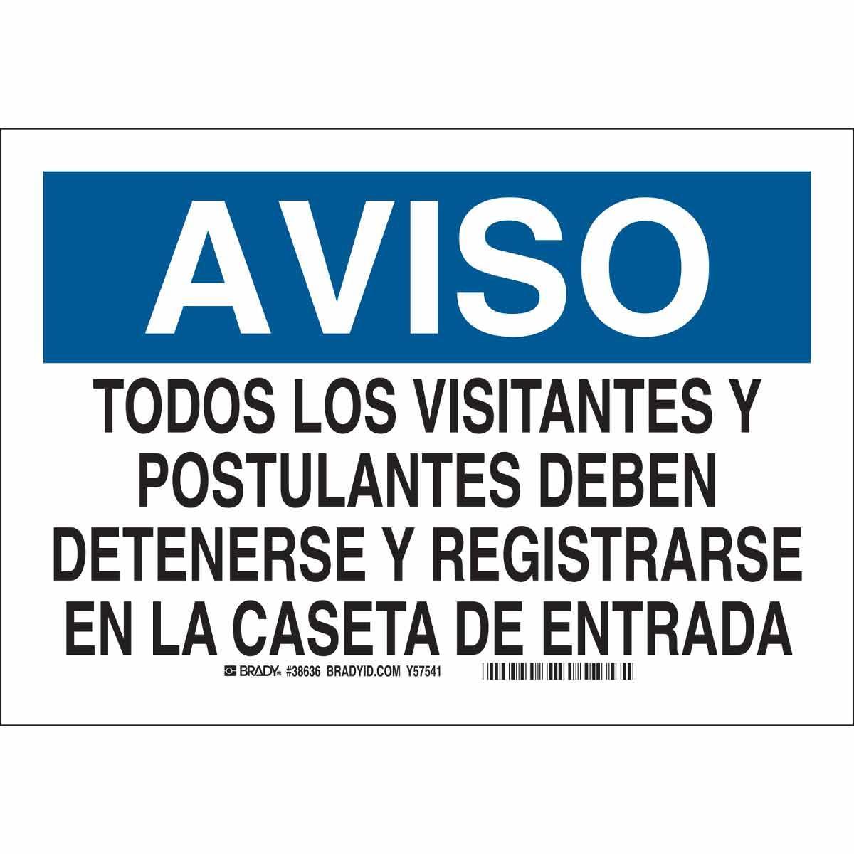 Brady® 38636 Access & Security Signs
