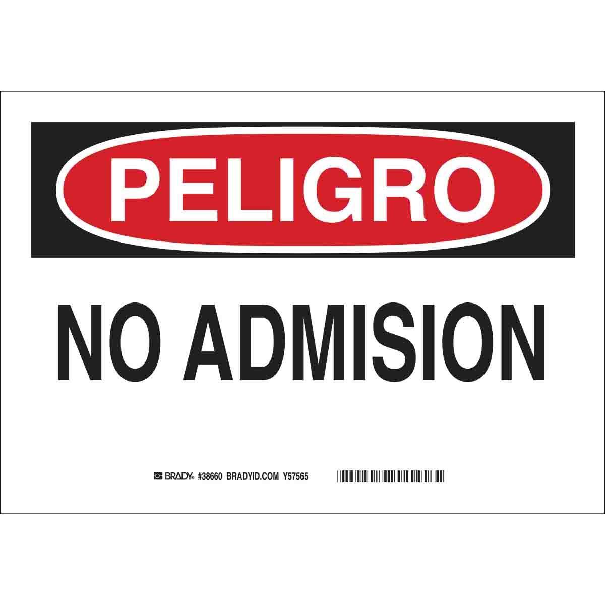 Brady® 38660 Access & Security Signs