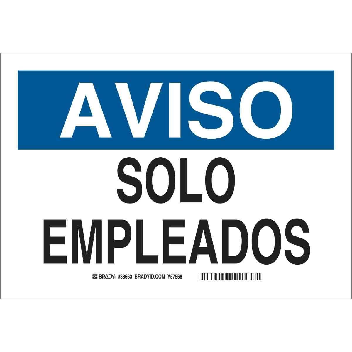 Brady® 38663 Access & Security Signs