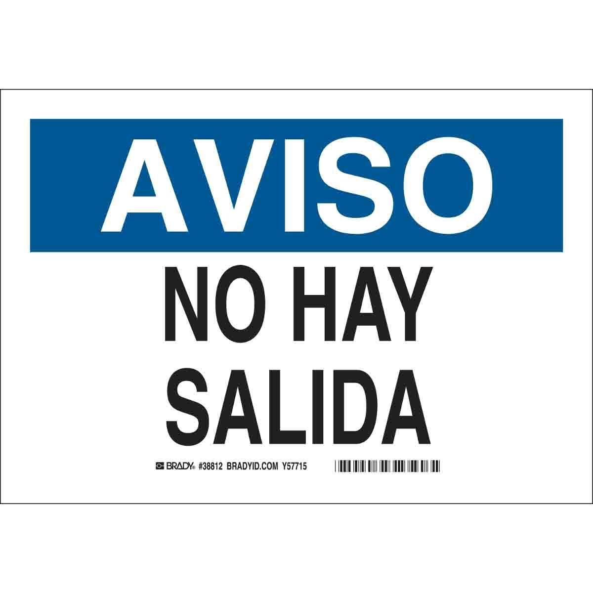 Brady® 38812 Fire, Emergency, Exit & First Aid Signs