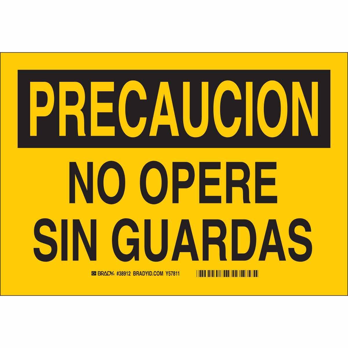Brady® 38912 Accident Prevention Signs