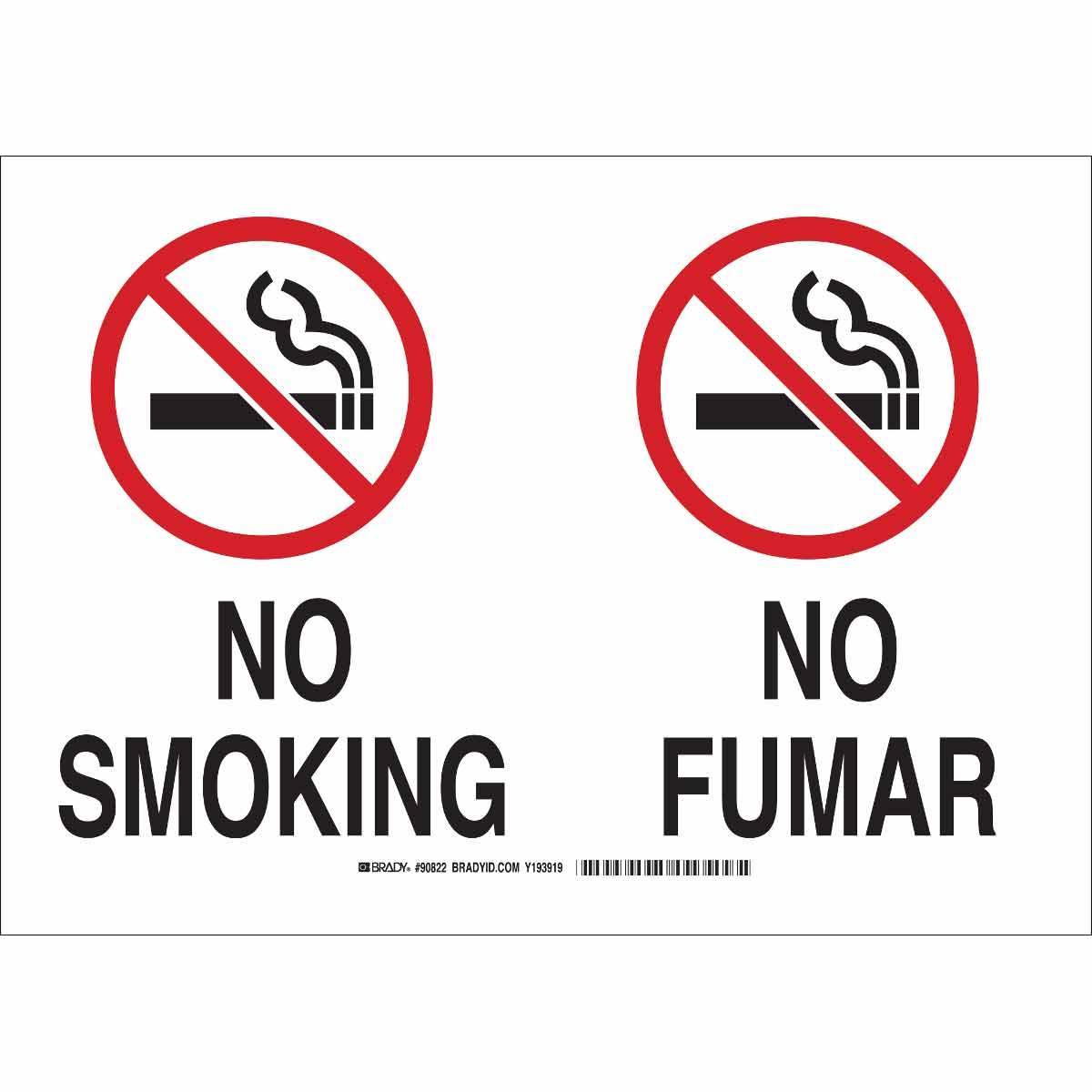 Brady® 38933 No Smoking & Restricted Activity Signs