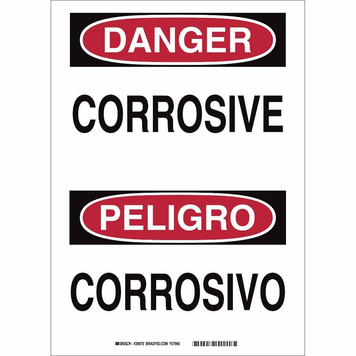 Brady® 39070 Chemical & Hazardous Material Signs