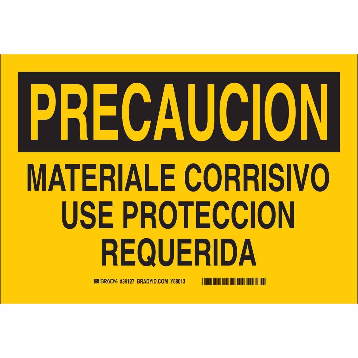 Brady® 39127 Chemical & Hazardous Material Signs