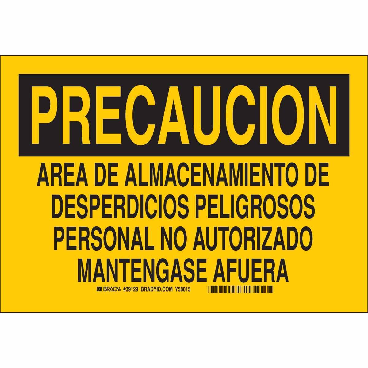 Brady® 39129 Chemical & Hazardous Material Signs