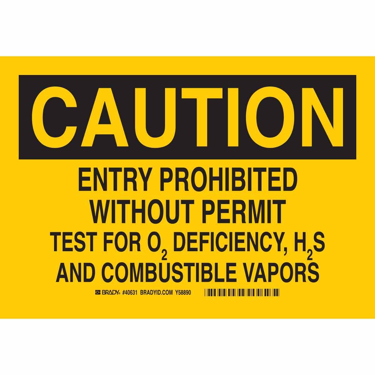 Brady® 40632 Access & Security Signs