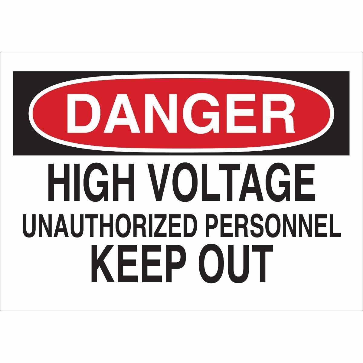 Brady® 84086 Access & Security Signs