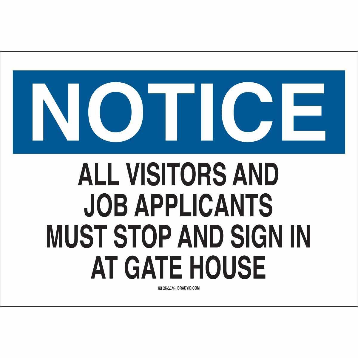 Brady® 40704 Access & Security Signs