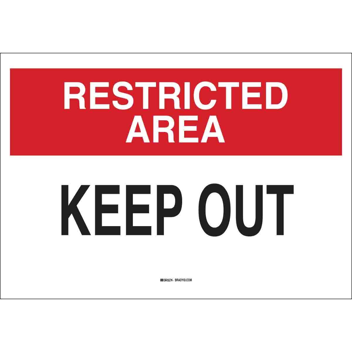 Brady® 40746 Access & Security Signs
