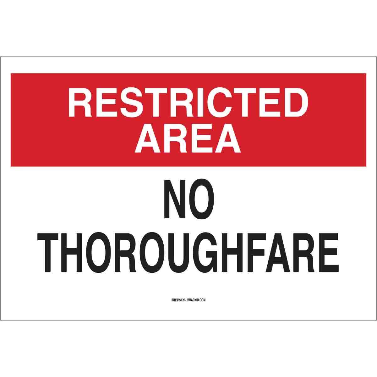 Brady® 40748 Access & Security Signs
