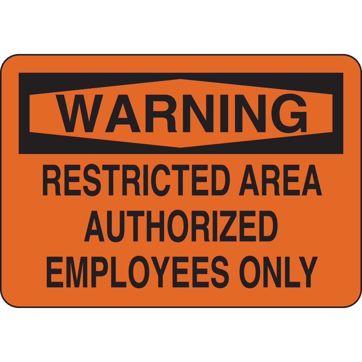Brady® 40768 Access & Security Signs