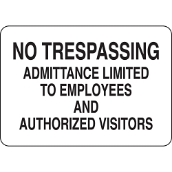 Brady® 40792 Access & Security Signs