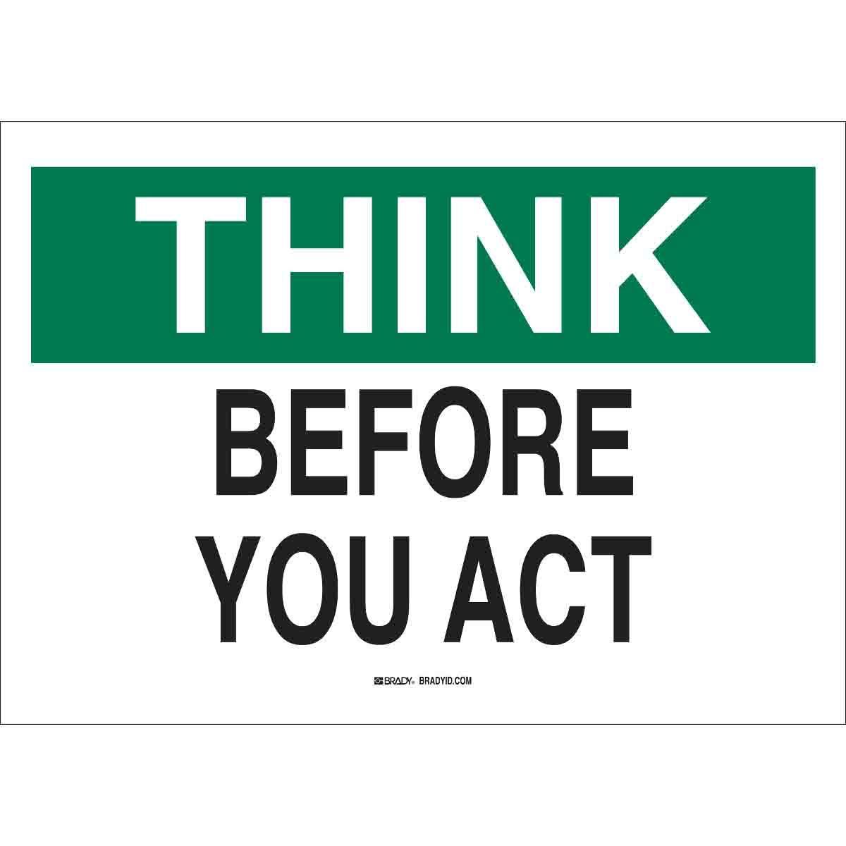 Brady® 25327 Accident Prevention Signs