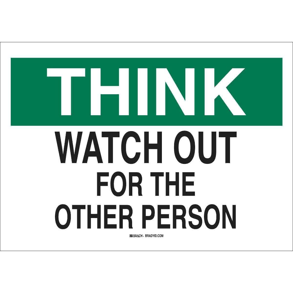 Brady® 25344 Accident Prevention Signs